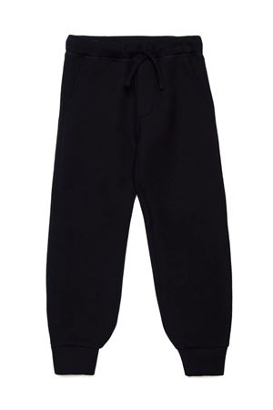 black cotton trousers DSQUARED KIDS | DQ2458D0A9QDQ900